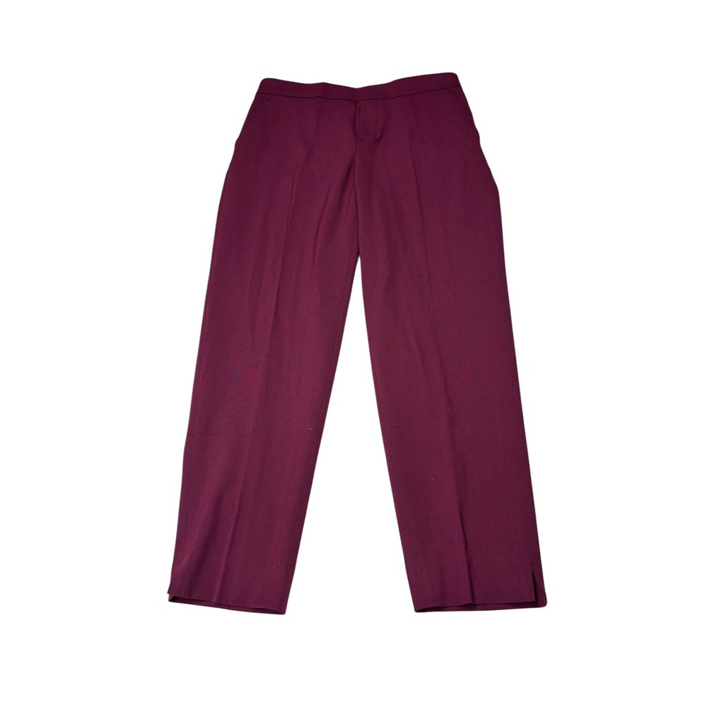 NWT‎ Banana Republic Hayden Pant 6 29X25 Petite Burgundy High Rise Tapered Ankle